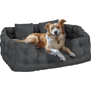 Letto per animali PawHut con cuscini - Grigio 110x70x35cm Letto per animali PawHut con cuscini - Grigio 110x70x35cm