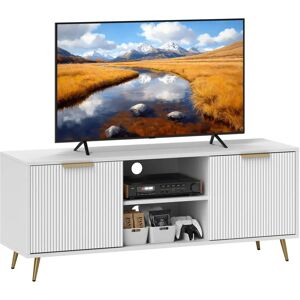 HOMCOM Mueble de TV Blanco 120x35x48cm Diseño Modern HOMCOM Mueble de TV Blanco 120x35x48cm Diseño Modern
