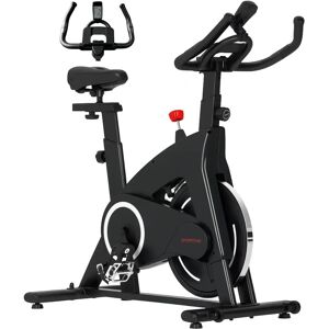 Sportnow Bicicleta - Bicicleta Estática con Volante de 15kg, Pantalla LED, Asiento y Manillar Ajustables - Bicicleta Sportnow Bicicleta - Bicicleta Estática con Volante de 15kg, Pantalla LED, Asiento y Manillar Ajustables - Bicicleta