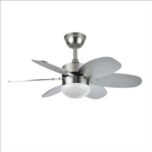 Fabrilamp - Ventilateur de plafond nickel/argent avec télécommande & minuterie - Modèle 2xe27 - Publicité Fabrilamp - Ventilateur de plafond nickel/argent avec télécommande & minuterie - Modèle 2xe27 - Publicité