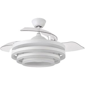 Fabrilamp Ventilatore a soffitto Kai Bianco - 6 Velocità, Telecomando Fabrilamp Ventilatore a soffitto Kai Bianco - 6 Velocità, Telecomando