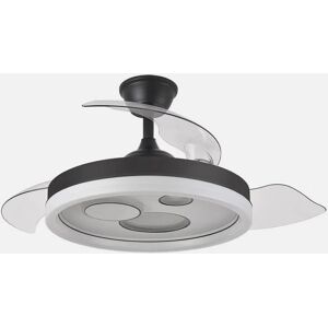 Ventilatore a soffitto Fabrilamp Turia Nero/Bianco con Telecomando Ventilatore a soffitto Fabrilamp Turia Nero/Bianco con Telecomando