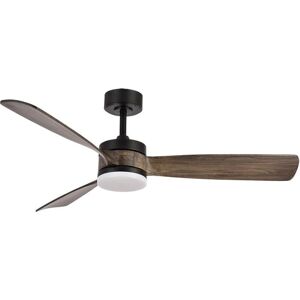 Ventilatore a soffitto DC nero con pale in rovere - Ventilatore a soffitto Ventilatore a soffitto DC nero con pale in rovere - Ventilatore a soffitto