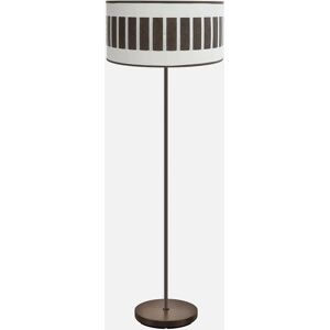 Lampada da Terra Fabrilamp Ivanna - Marrone/Bianco-Ossidato - Illuminazione Moderna a Cilindro Lampada da Terra Fabrilamp Ivanna - Marrone/Bianco-Ossidato - Illuminazione Moderna a Cilindro