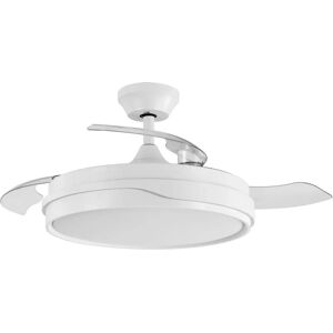 Fabrilamp TEMPANO Ventilador de Techo Blanco 72W con 3 Aspas Fabrilamp TEMPANO Ventilador de Techo Blanco 72W con 3 Aspas