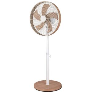 Ventilateur sur Pied Fabrilamp Blanc Hêtre - 3 Vitesses 50W Ventilateur sur Pied Fabrilamp Blanc Hêtre - 3 Vitesses 50W