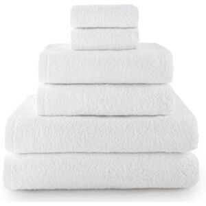 Generic White 6-Piece Towel Set - Bathroom Accessories Generic White 6-Piece Towel Set - Bathroom Accessories