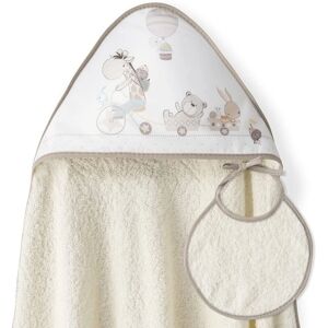 Set de Toalla y Babero Interbaby - Algodón 100% - Beige Set de Toalla y Babero Interbaby - Algodón 100% - Beige