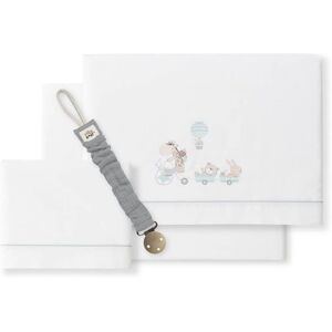 Sábanas de cuna Interbaby - 60x120cm Algodón Blanco/Verde Sábanas de cuna Interbaby - 60x120cm Algodón Blanco/Verde
