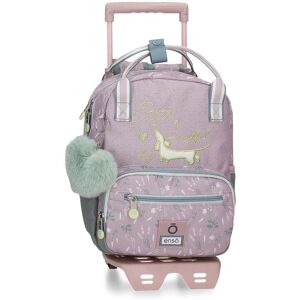 Enso Backpack with Trolley - Casual Polyester - Purple Enso Backpack with Trolley - Casual Polyester - Purple