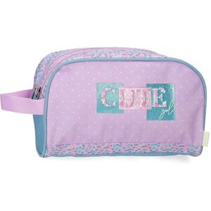 Enso Lilac Toiletry Bag - Double Compartments - 26x16x11cm Enso Lilac Toiletry Bag - Double Compartments - 26x16x11cm