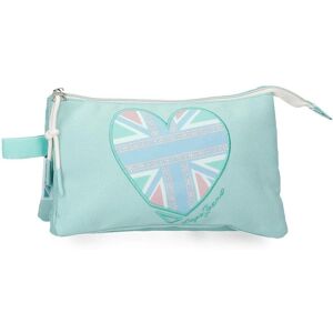 Pepe Jeans Nerea turquoise pencil case - Unisex Kids Pepe Jeans Nerea turquoise pencil case - Unisex Kids
