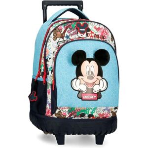 Sac à dos Disney Mickey Be Cool - Casual Polyester, Bleu, Deux Compartiments - Publicité Sac à dos Disney Mickey Be Cool - Casual Polyester, Bleu, Deux Compartiments - Publicité