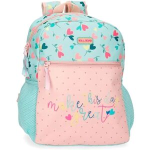 Roll Road lány hátizsák - Casual Poliészter 33cm Türkiz Rózsaszín Roll Road lány hátizsák - Casual Poliészter 33cm Türkiz Rózsaszín
