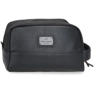 Pepe Jeans Black Egham Unisex Polyester Toiletry Bag - Toiletry Bag Pepe Jeans Black Egham Unisex Polyester Toiletry Bag - Toiletry Bag