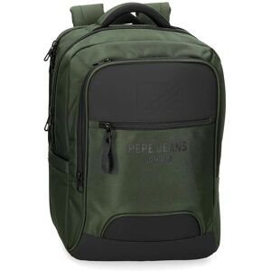 Pepe Jeans Unisex Bromley 15.6" Laptop Backpack - Casual, Green, Polyester Pepe Jeans Unisex Bromley 15.6" Laptop Backpack - Casual, Green, Polyester