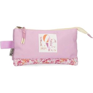 Pepe Jeans Unisex för barn Rosa tre fack - Pennfodral Pepe Jeans Unisex för barn Rosa tre fack - Pennfodral