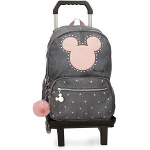 Disney Mickey Backpack - Double Compartment School Bag with Trolley - Casual Polyester Disney Mickey Backpack - Double Compartment School Bag with Trolley - Casual Polyester