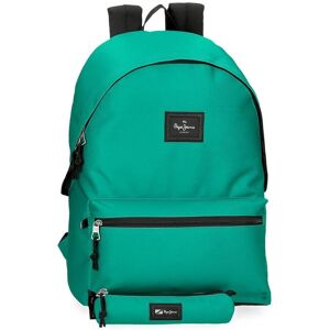 Pepe Jeans Unisex Backpack with Green Case - Casual Polyester Pepe Jeans Unisex Backpack with Green Case - Casual Polyester