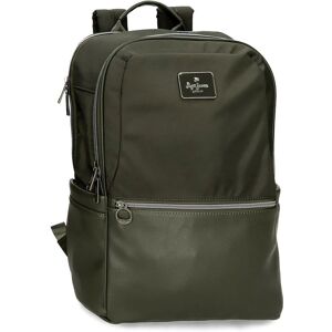 Pepe Jeans unisex Christine backpack - Polyester, Green, Casual Pepe Jeans unisex Christine backpack - Polyester, Green, Casual