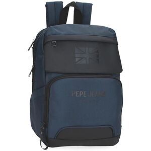 Pepe Jeans Bromley Navy Rugzak - Casual Polyester Pepe Jeans Bromley Navy Rugzak - Casual Polyester