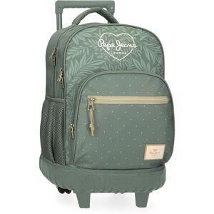Pepe Jeans Coralie Zöld Iskolatáska pálmalevél mintával Pepe Jeans Coralie Zöld Iskolatáska pálmalevél mintával