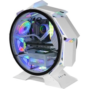 Mars Gaming MCORB Blanco - Caja PC Circular Personalizada - XL Micro-ATX Mars Gaming MCORB Blanco - Caja PC Circular Personalizada - XL Micro-ATX