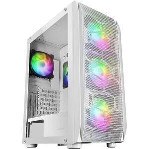 Mars Gaming MCKXW White ATX PC Case - Dust-resistant, Tempered Glass Mars Gaming MCKXW White ATX PC Case - Dust-resistant, Tempered Glass