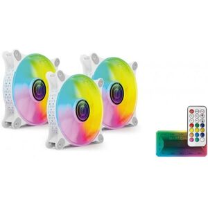 Mars Gaming MF3DKITW Computer Cooling System - 3 Fans ARGB 360° Mars Gaming MF3DKITW Computer Cooling System - 3 Fans ARGB 360°