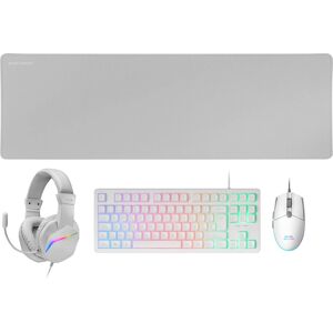 Mars Gaming MCP-RGB3 Bianco - Set Tastiera e Mouse Gaming Mars Gaming MCP-RGB3 Bianco - Set Tastiera e Mouse Gaming