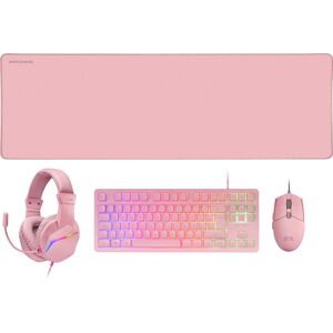 Mars Gaming MCP-RGB3PES Toetsenbord en Muis Set - Roze Mars Gaming MCP-RGB3PES Toetsenbord en Muis Set - Roze