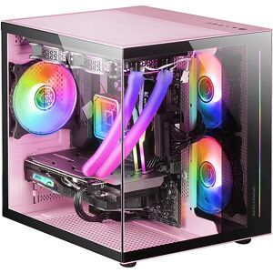 Mars Gaming MC-VIEWP Pink PC Case with Tempered Glass Mars Gaming MC-VIEWP Pink PC Case with Tempered Glass
