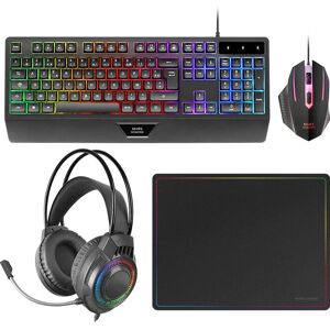 Mars Gaming MCP124PRO RGB Tastatur-Maus-Set - Schwarz Mars Gaming MCP124PRO RGB Tastatur-Maus-Set - Schwarz