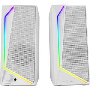 Mars Gaming MS72W Högtalare - Vit, 15W, RGB, Kompakt Mars Gaming MS72W Högtalare - Vit, 15W, RGB, Kompakt