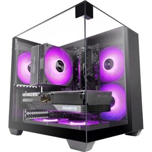 Mars Gaming MC-VISIONM Mini Tower PC Case - Compact, Triple Glass, MicroATX Mars Gaming MC-VISIONM Mini Tower PC Case - Compact, Triple Glass, MicroATX