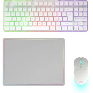 Mars Gaming MCPWTKLWIT Wireless Keyboard Mouse Combo - Italian White Mars Gaming MCPWTKLWIT Wireless Keyboard Mouse Combo - Italian White