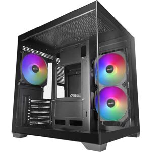 Mars Gaming MCVIEW3 Compact Micro ATX Computer Behuizing - Zwart Mars Gaming MCVIEW3 Compact Micro ATX Computer Behuizing - Zwart