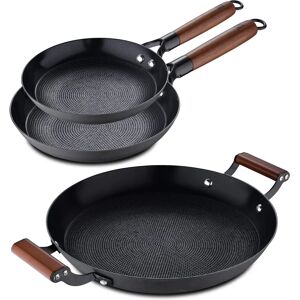 Masterpro Odin 3-Piece Cookware Set - Non-Stick, Black Masterpro Odin 3-Piece Cookware Set - Non-Stick, Black
