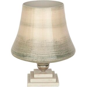 ROMIMEX Vase Beige Gray Glass Marble - Decor - 26x34x26 cm ROMIMEX Vase Beige Gray Glass Marble - Decor - 26x34x26 cm