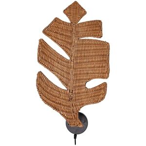 Aplique de Pared Romimex Marrón Oscuro Hoja - Tipo de pared Aplique de Pared Romimex Marrón Oscuro Hoja - Tipo de pared