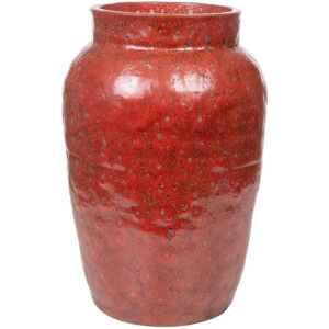 Romimex White Terracotta Rustic Vase - Vase Romimex White Terracotta Rustic Vase - Vase