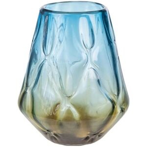 Romimex Ambar Blue Cone Vase - Vase Romimex Ambar Blue Cone Vase - Vase