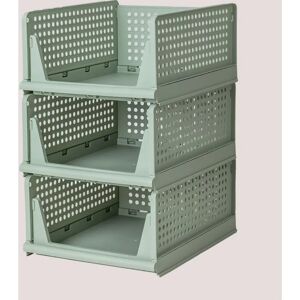 SKLUM Evadin Celadon Set di 3 Organizer SKLUM Evadin Celadon Set di 3 Organizer