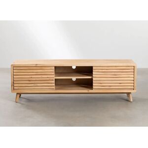 Mueble de TV de Madera Deleyna marrón - Puertas ajustables - 160 cm Mueble de TV de Madera Deleyna marrón - Puertas ajustables - 160 cm