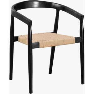 Sklum Pack von 2 Teak Esszimmerstühlen - Visby Design Schwarz Sklum Pack von 2 Teak Esszimmerstühlen - Visby Design Schwarz