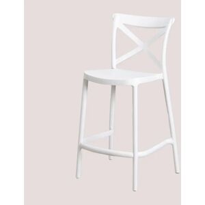 Sklum Sgabello Alto Bianco - Cucina o Sala da Pranzo - Ergonomico & Durevole Sklum Sgabello Alto Bianco - Cucina o Sala da Pranzo - Ergonomico & Durevole