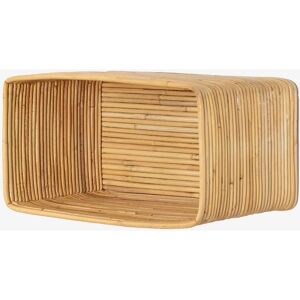 Sklum - Schwebendes Rattan Nachttisch Feyrat - Naturholz - Nachttisch Sklum - Schwebendes Rattan Nachttisch Feyrat - Naturholz - Nachttisch