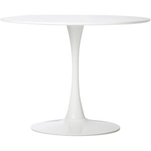 Klast Home Cory - Table à manger ronde 100cm blanche vintage - Publicité Klast Home Cory - Table à manger ronde 100cm blanche vintage - Publicité