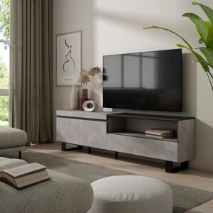 Skraut Home - TV-Möbel - Industrieller Stil - Zement Skraut Home - TV-Möbel - Industrieller Stil - Zement