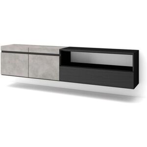 Skraut Home Wandmontiertes TV-Möbel - Modern Zement 80" Skraut Home Wandmontiertes TV-Möbel - Modern Zement 80"